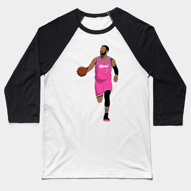 Dwyane Wade Baseball T-Shirt by souvenirmala